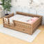 Lit plateforme en bois avec lit gigogne et petit escalier-2044713032-2044713044