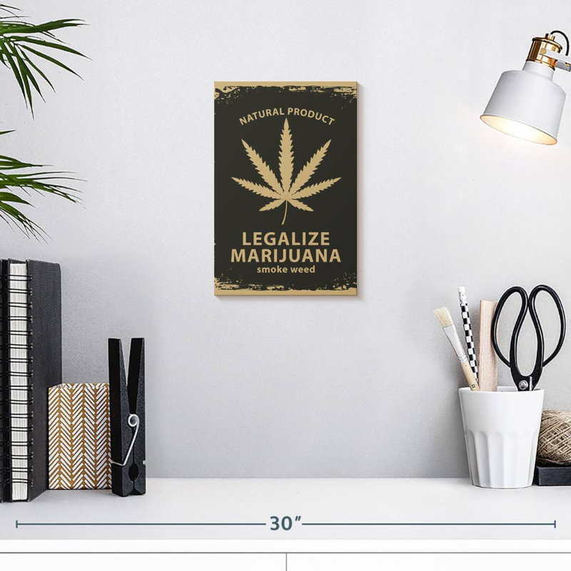 Senne Marijuana Campaign, 12" H x 8" W