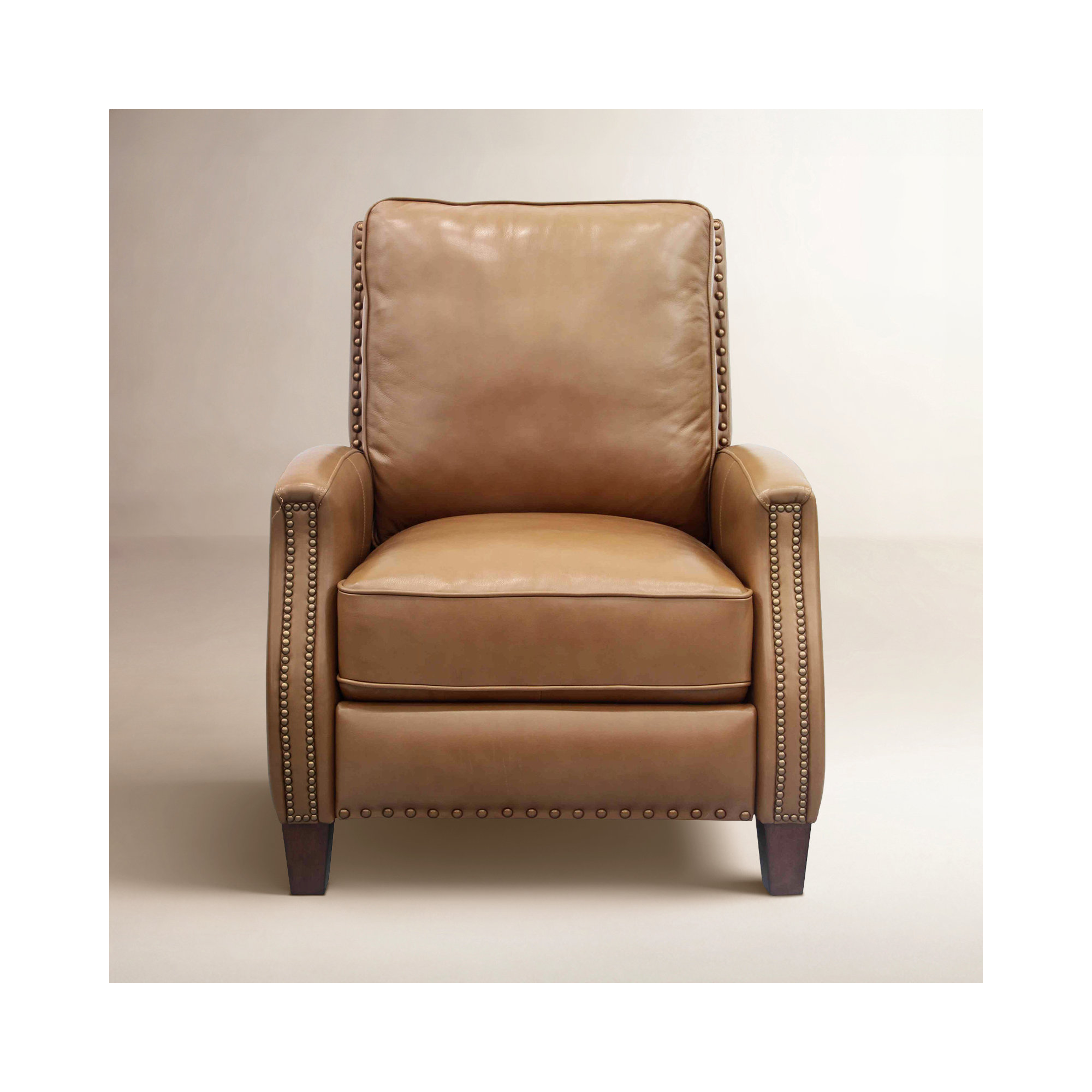 Llewellyn 31" Wide Leather Manual Standard Recliner, Shoreham Ponytail