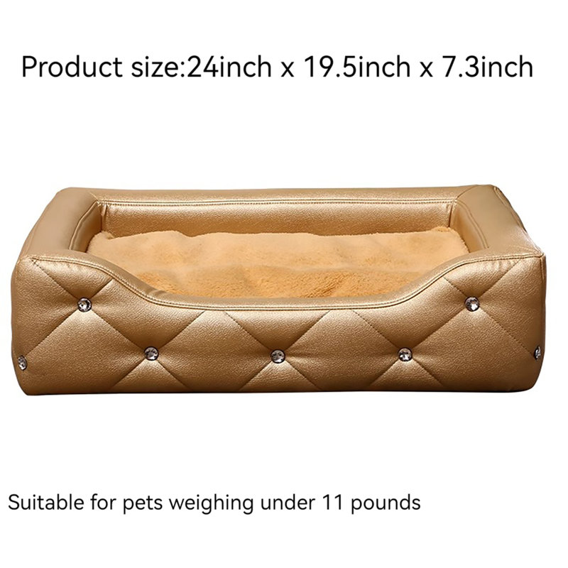 Cotton Pet Bed, 7.3" H x 24" W x 19.5" D