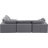 Hulene Velvet L-Shaped Sectional Reversible-87141396