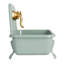 Porte-savon en métal d'inspiration rétro avec robinet-94315462