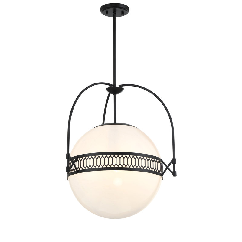 Thornhill 3-Light Pendant in Matte Black, Matte Black
