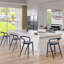 Konika Upholstered Counter Stool with Metal Frame