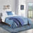 Lacoste Ashcombe Check Cotton Full/Queen 3-Piece Blue Comforter Set-127368445-112777877