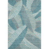 Premium Machine Washable Prisco Teal Rug