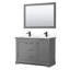 Ensemble de meuble-lavabo double 48 po avec miroir Avery-80203266-51712055-51712054