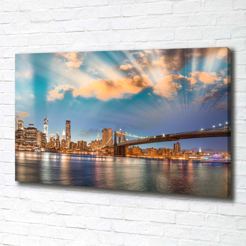 Brooklyn Bridge - Wrapped Canvas Print