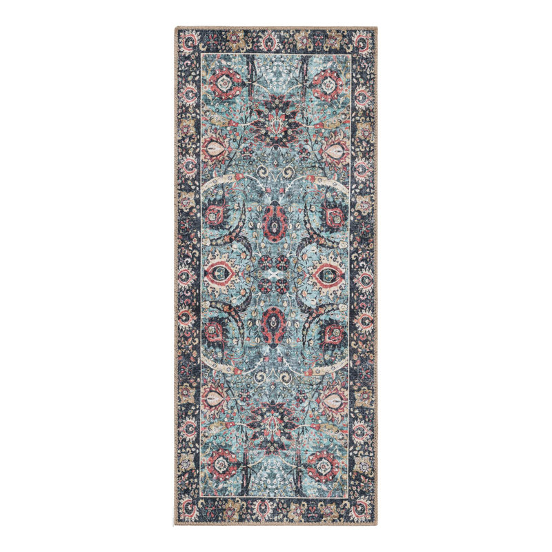 Maelei Performance Chenille Floral Indoor Rug, Runner 2' x 5'1"