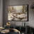 Toile avec cadre flottant noir