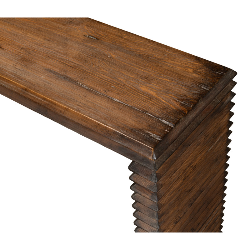 Stacked 63'' W Solid Wood Console Table