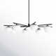Vibi 8 Light Metal Dimmable Sputnik Chandelier