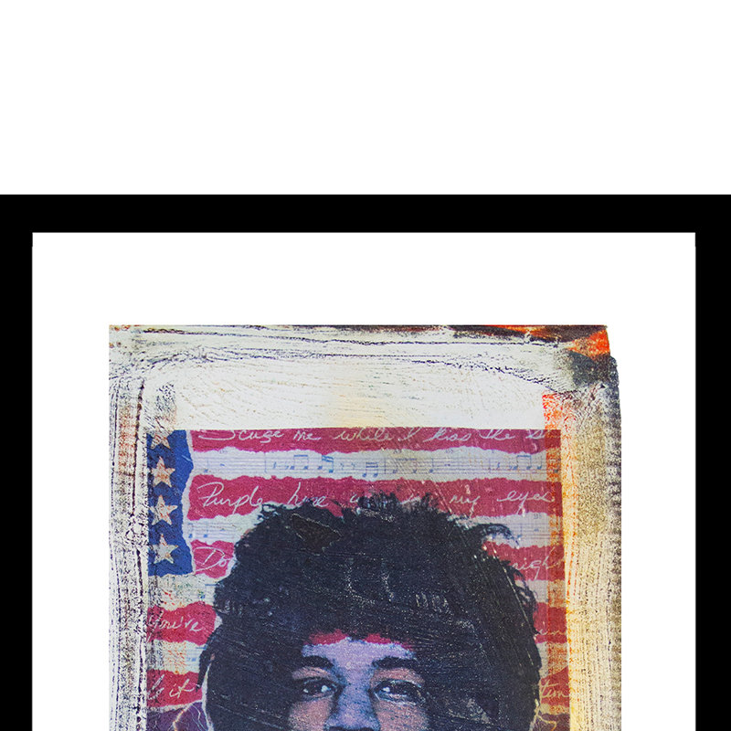 Jimi Hendrix - Photographie avec cadre photo