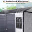 Remise de rangement Campicolore optionnelle Twoloror, porte à charnière simple, conception structurelle solide, bonne ventilation, surface avec film protecteur, et convient à divers cas de figure