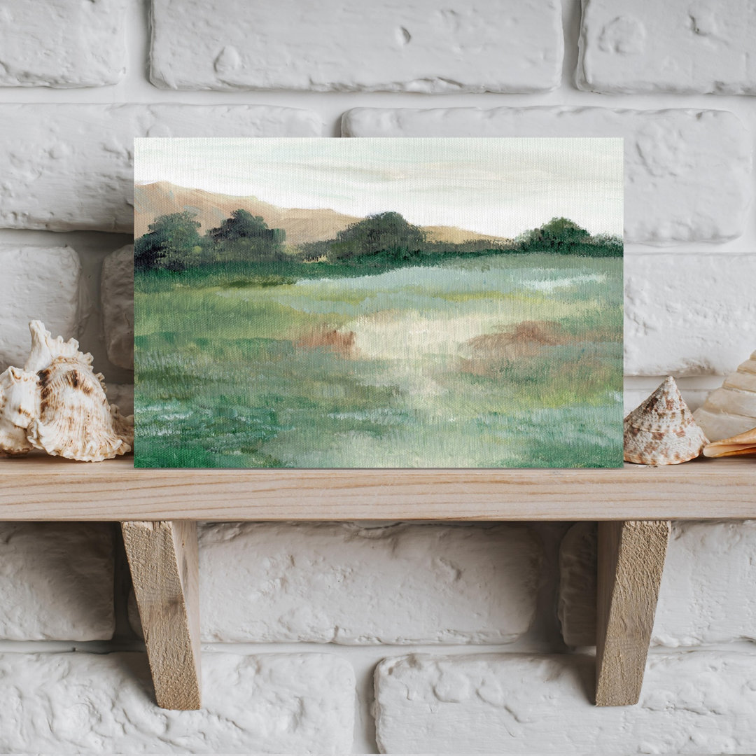 Soft Meadow Landscape Peaceful Serene Tranquil Landscape Nature Wall Art Print