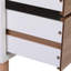 Table de chevet avec pieds en bois massif, 2 tiroirs pour le rangement, table de chevet 2 en noyer blanc, construction et bois, chambre à coucher-23046409-25546767