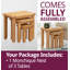 Edenbridge Solid Wood Nesting Tables
