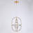Fischer 1 - Light Bronze Gold Single Pendant