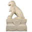Statue de chien femelle