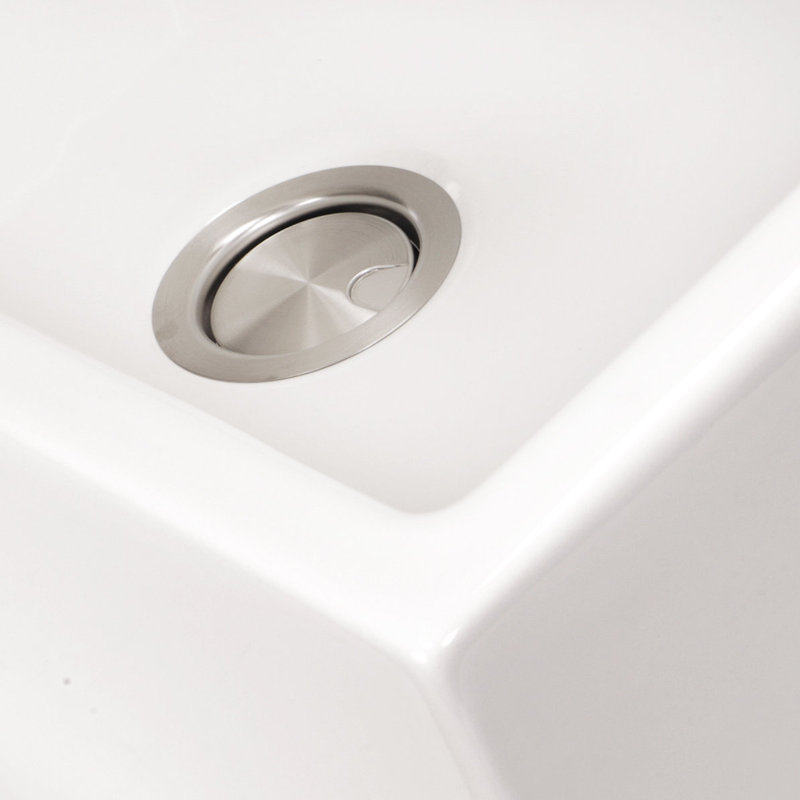 Pranav 32.75'' L Single Bowl Fireclay Kitchen Sink