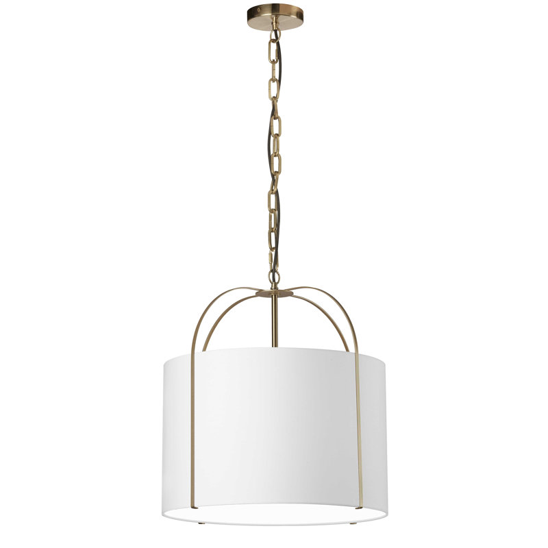 Luminaire suspendu 1 lumière Embelia, Or
