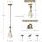Raindrop Pendant Lights for Kitchen Island or Bedroom (Set of 2)-1021907860