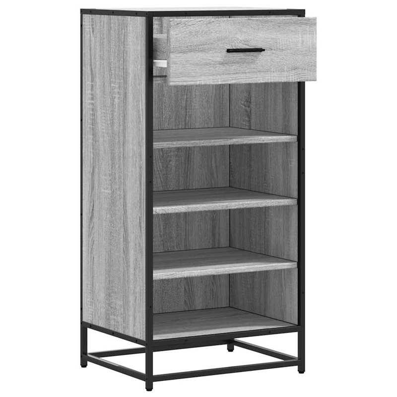 8 Pair Shoe Rack, Grey Sonoma