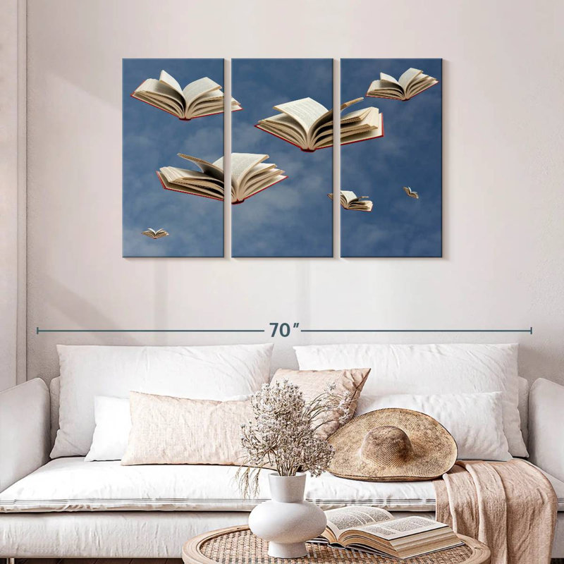 Kelan Levitating Books, 28" H x 45" W