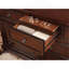 Commode classique transitionnelle à 7 tiroirs en placage de bouleau dissimulé-1382690203