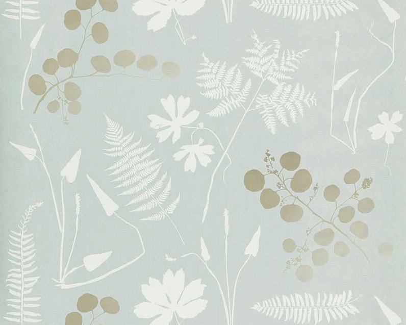 Papier peint botanique moderne, Ardoise