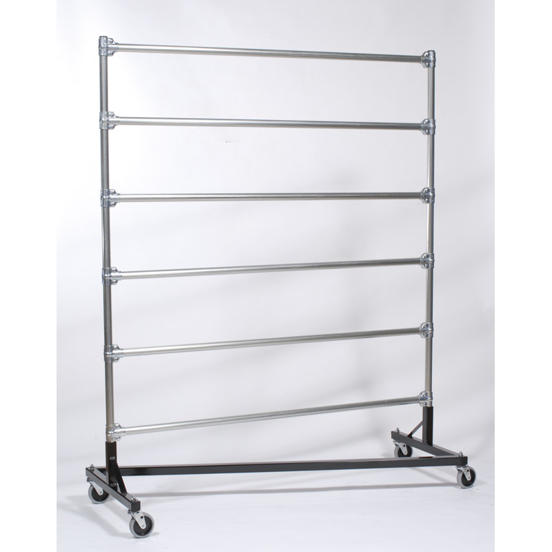 Porte-vêtements 6 hangrails l 51 po, Blanc
