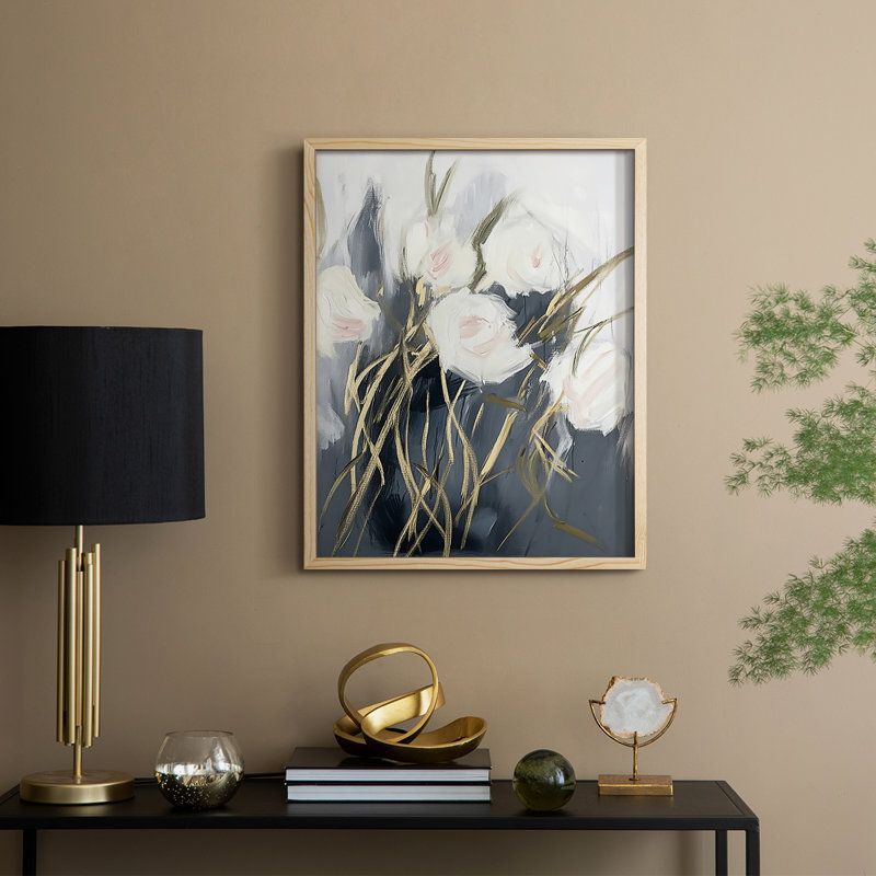 Impression encadrée FLORAL Series DCLxx - Bois massif, H 11 po x l 9 po