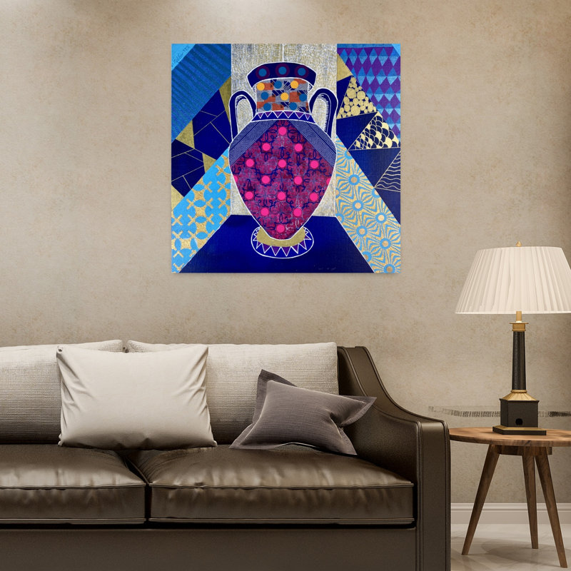 Art contemporain, art contemporain abstrait, H 32 po x l 32 po
