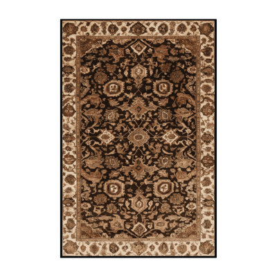 Tapis brun lavable à la machine