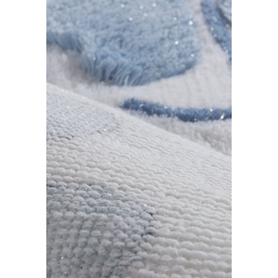Ensemble de tapis de bain en acrylique (2 pièces) antibactérien et antidérapant, 19,7 po x 23,6 po et 23,6 po x 39,4 po | 100% acrylique, hauteur des poils: 0,7 à 1,2 po | Lavable à la machine, doux et durable pour le décor de votre salle de bain