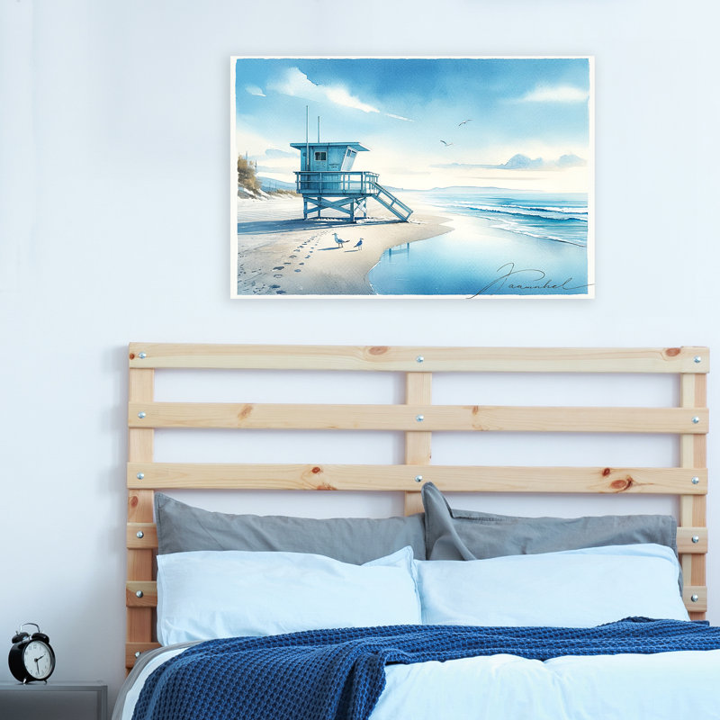 Beachitude Solitude - Tour de sauveteur, H 24 po x l 36 po x P 1,5 po
