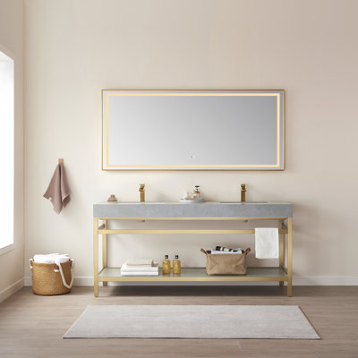 Metal Flat Wall Mirror