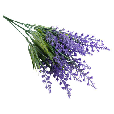  Fake Artificial Flowers for Home Decor 5 Branch Artificial Lavenders Stems Faux Wheats Ears Rustics Farmhouses Flowers for Wedding Photography Home Living Room Vase Decor Bouquet