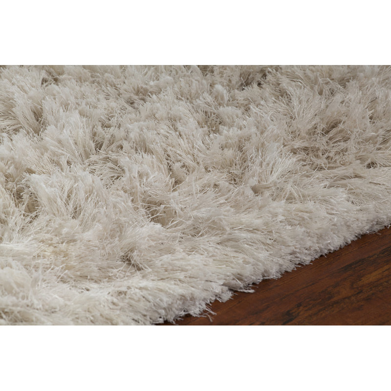 Celecot Hand Loomed Area Rug in Off White, Round 7'9"