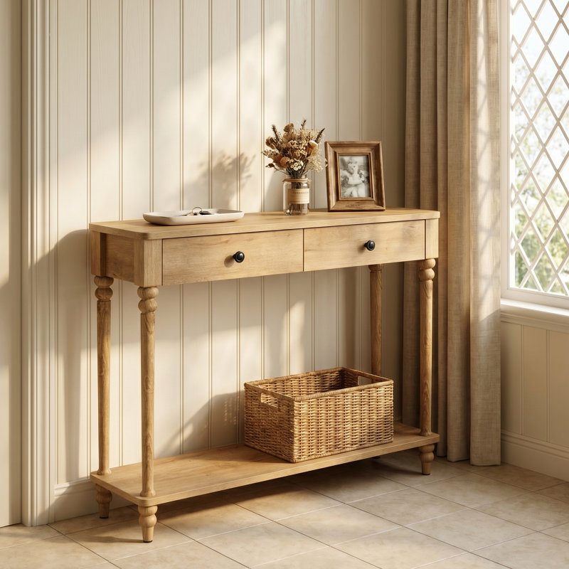Rutherford Console Table, Brown