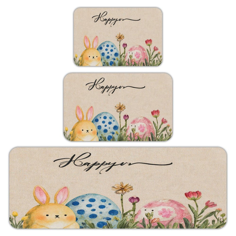 Tapis de cuisine, salon et salle de bain Slender Bunny & Basket
