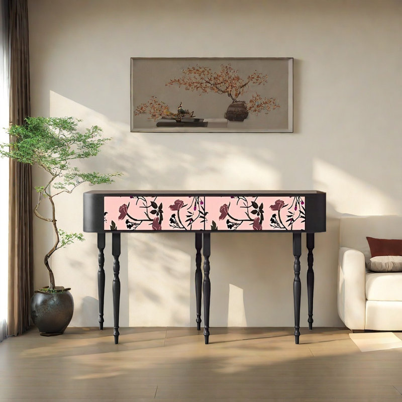 Console Retro Art, H 31,5 po x l 47,24 po x P 15,75 po