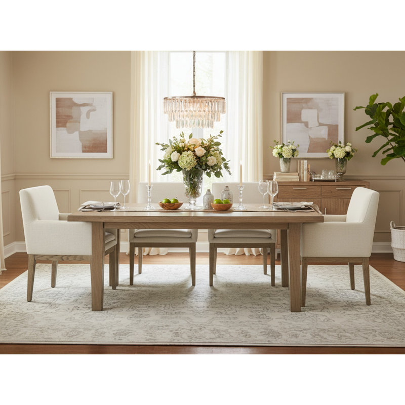 Bethea Dining Chair With Arms, Effie Linen