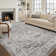 Oriental Machine Washable Brown/Cream Non-Slip Area Rug