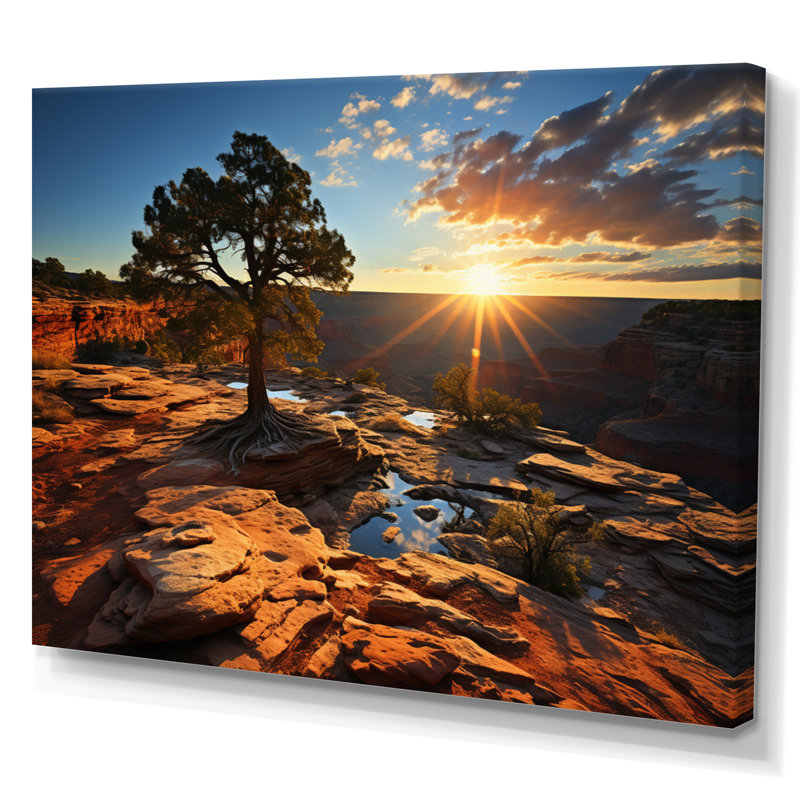 Canyon Rhapsody II - paysages, impressions sur toile, H 16 po x l 32 po x P 1 po, Toile tendue