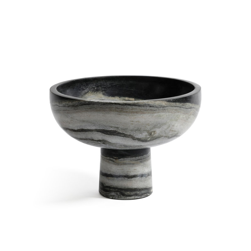 Footed Marble Bowl