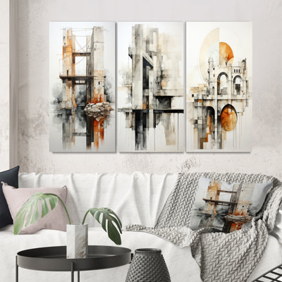 " Grey Bridge Minimalistic Connection " 3 - Pieces