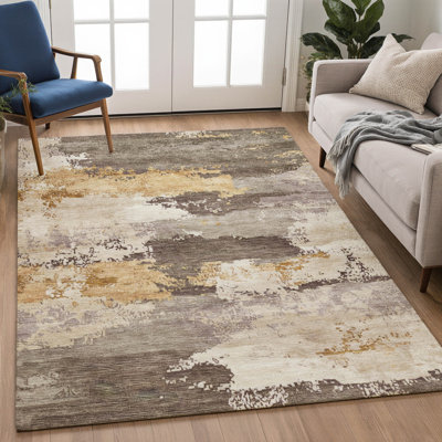 Tapis abstrait lavable à la machine de qualité supérieure Mayfield AMF2372