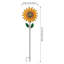 Piquet de jardin en métal à texture de fleur avec finition thermolaquée et roulement à billes durable-125844651