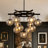 Orbelle 35.4" 11-light Dimmable Sputnik Bubble Glass Chandelier for Dining Room-621927387-621927380